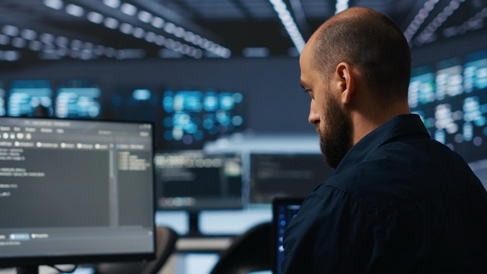 Cybersecurity digital protection and network security visualization